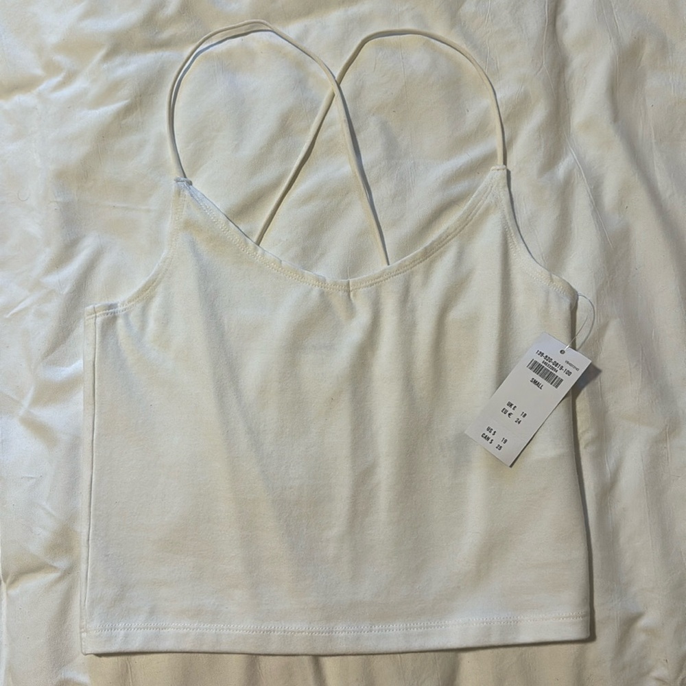 Abercrombie & Fitch White tank top